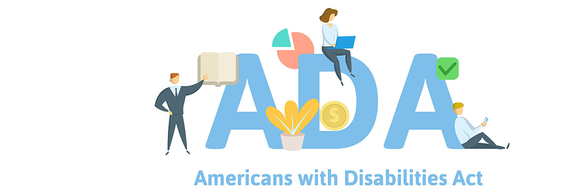 Graphic of americans with disabilities act characters