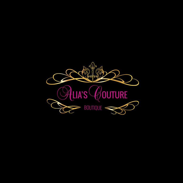 Alia's Couture Boutique Logo with Background