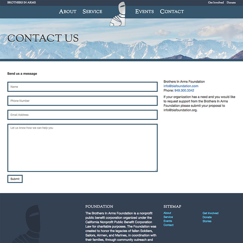 BIA Foundation Website Design Screenshot 3