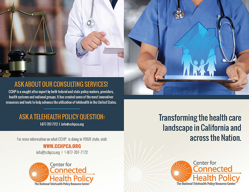 Center for Connected Health Policy brochure page 1
