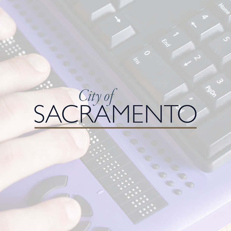 ADA Keyboard with City of Sacramento Logo