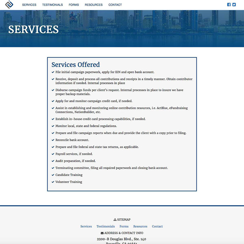 CJ & Associates Inc. Website Design Screenshot 4