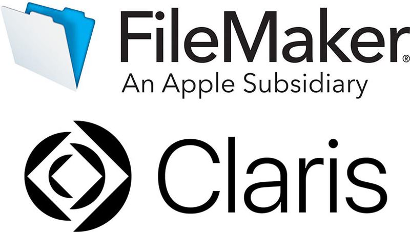 FileMaker Pro and Claris logos