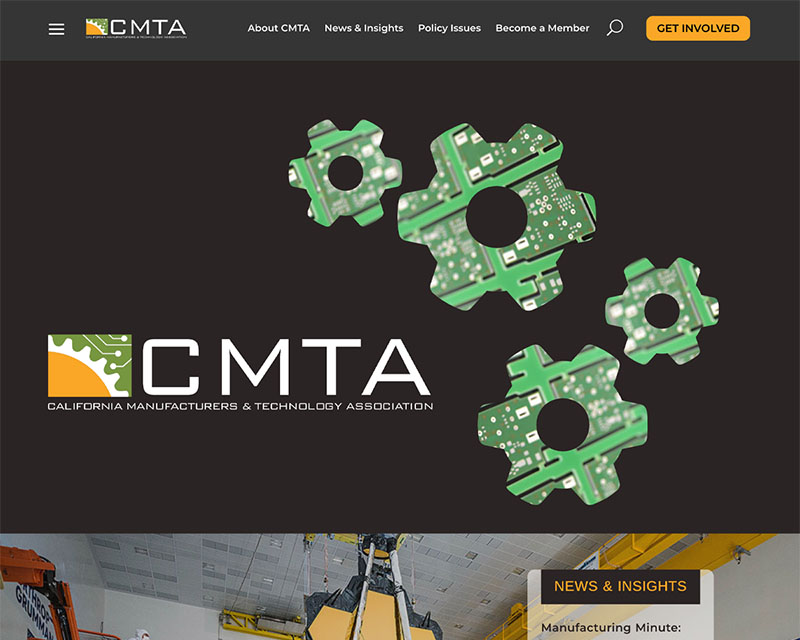 After Screenshot of CMTA website redesign