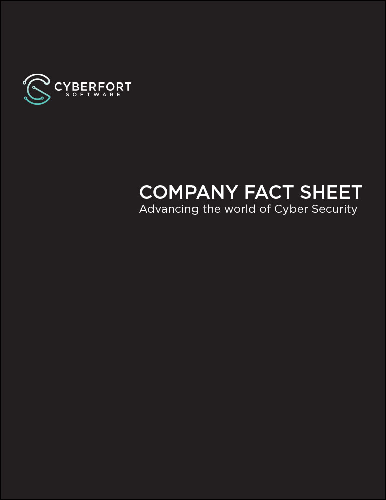 Cyberfort Software Company Fact Sheet Page 1
