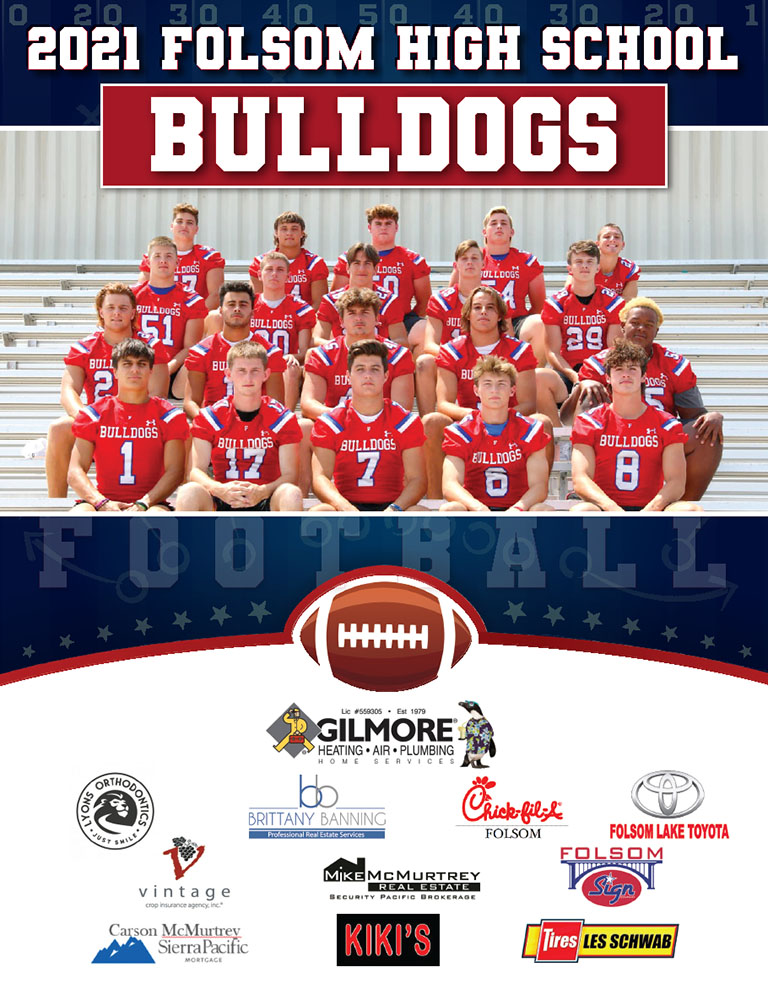 Cover for the 2021 Folsom High School Bulldogs Football Program