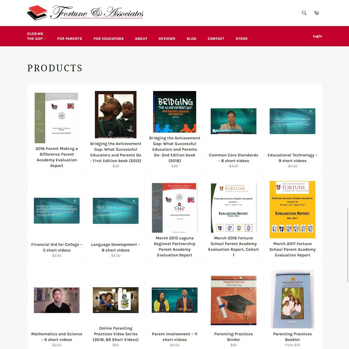 Fortune & Associates Website Design Screenshot 3