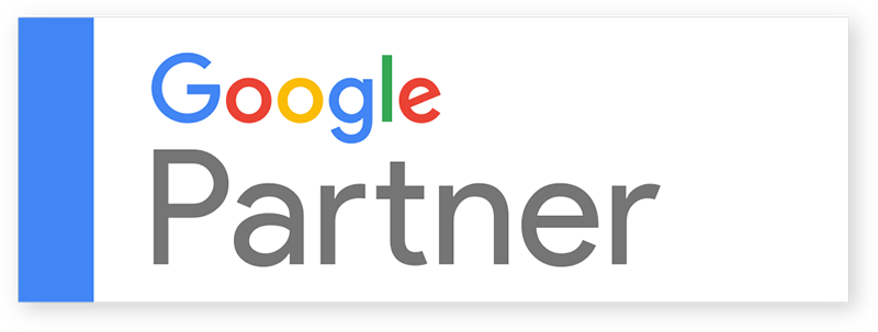 Image of Google Partner Badge that is displayed on website