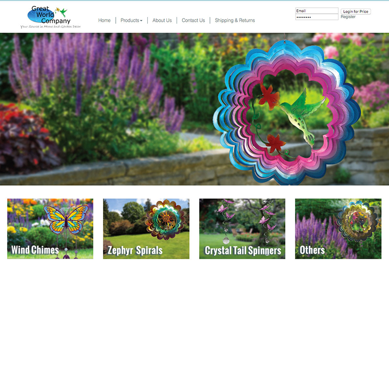 Great World Company Website Design Screenshot 1