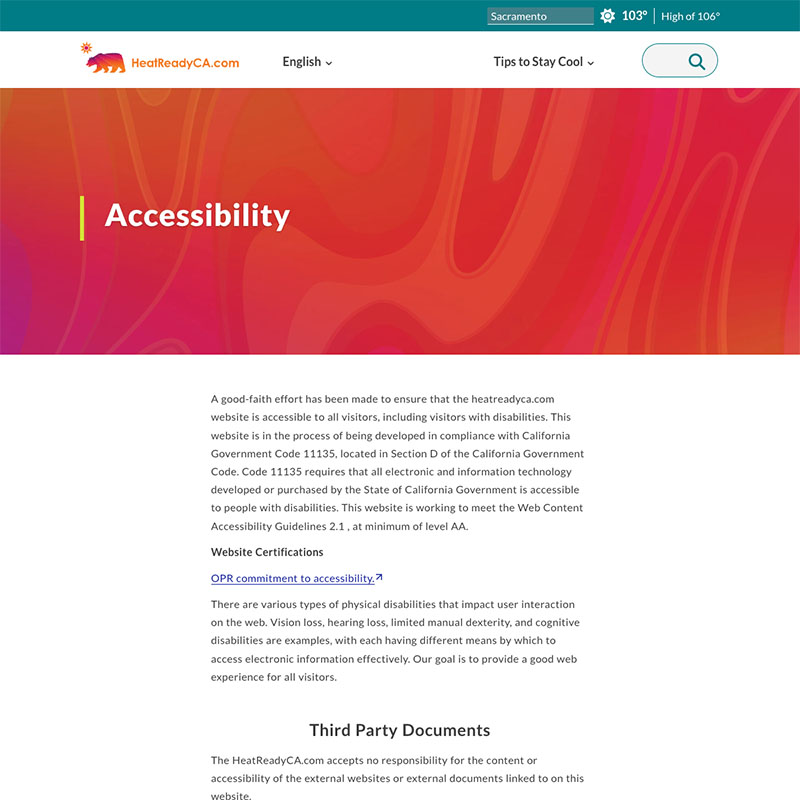 Heat Ready CA dot Com Website Design Screenshot 4