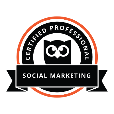 Hootsuite Academy Social Marketing Certified Professional Badge