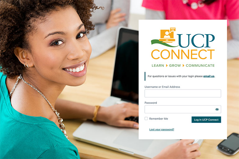 Login page for UCP Sacramento LMS