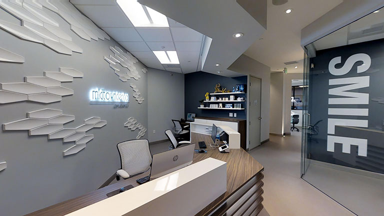 A picture of the Midtown Dental's front office that was provided to Capitol Tech Solutions for the design of their new Search Engine Optimized website 