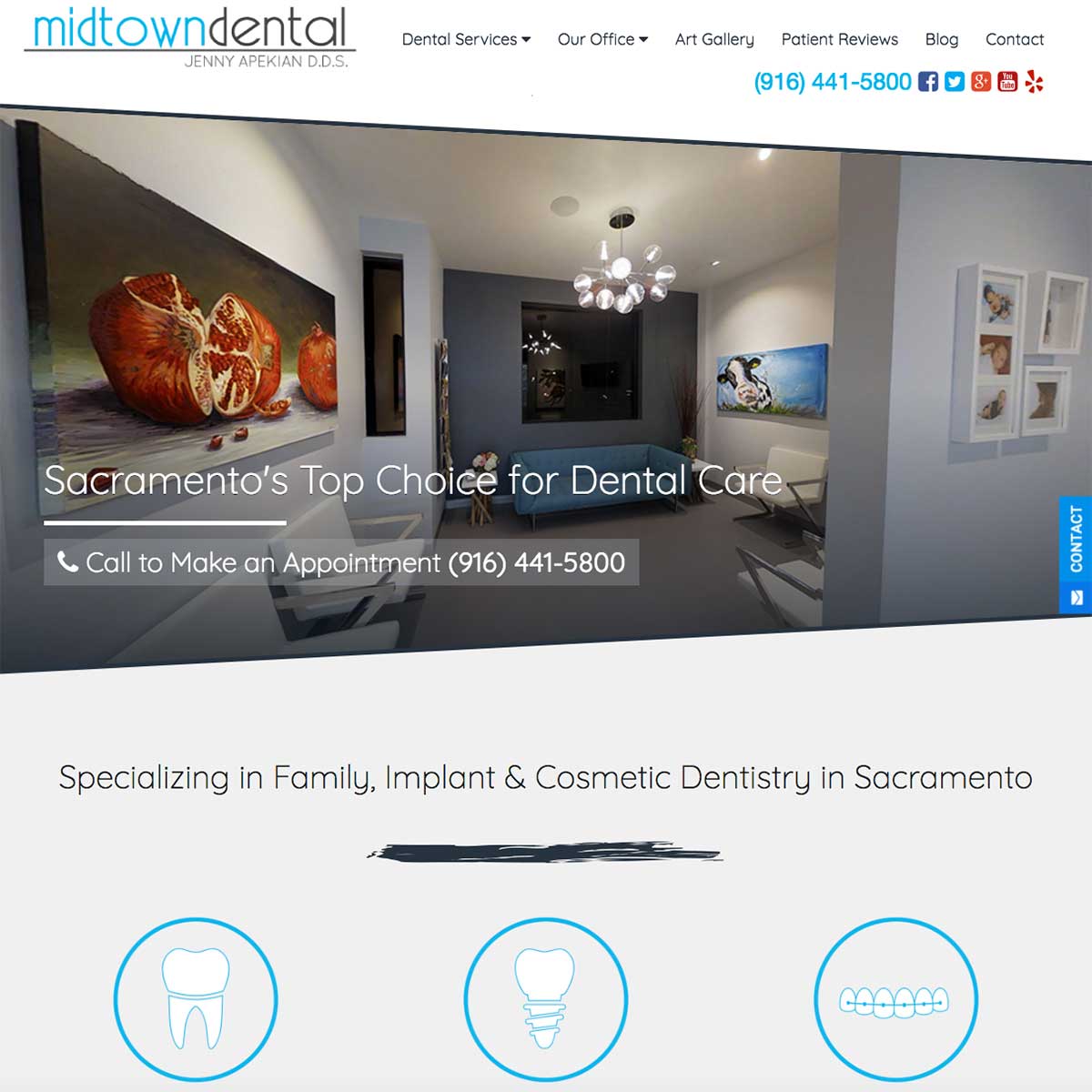 Midtown Dental's Website