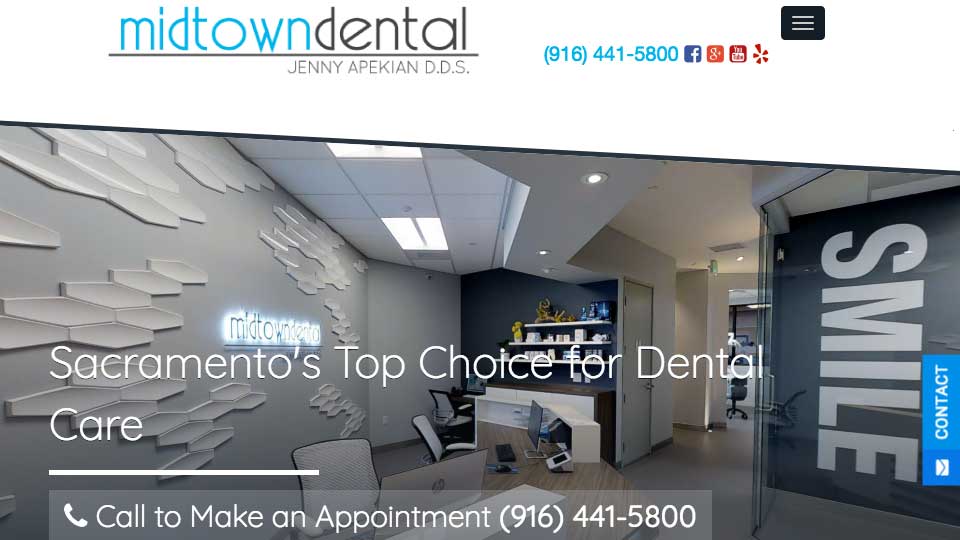 Midtown Dental on iMac