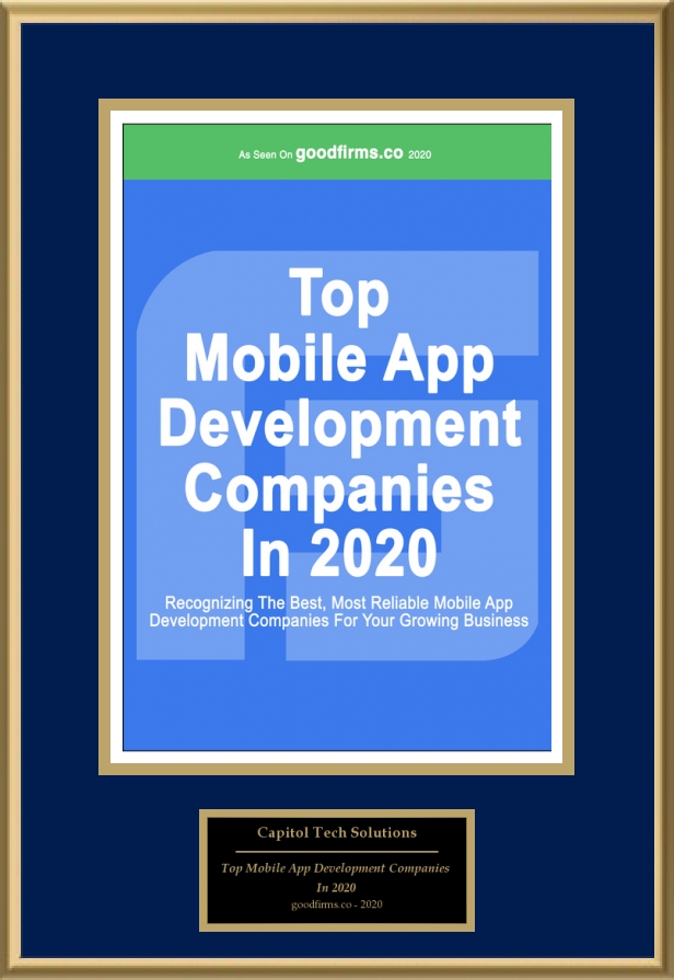 Top Mobile App Development Company Plaque