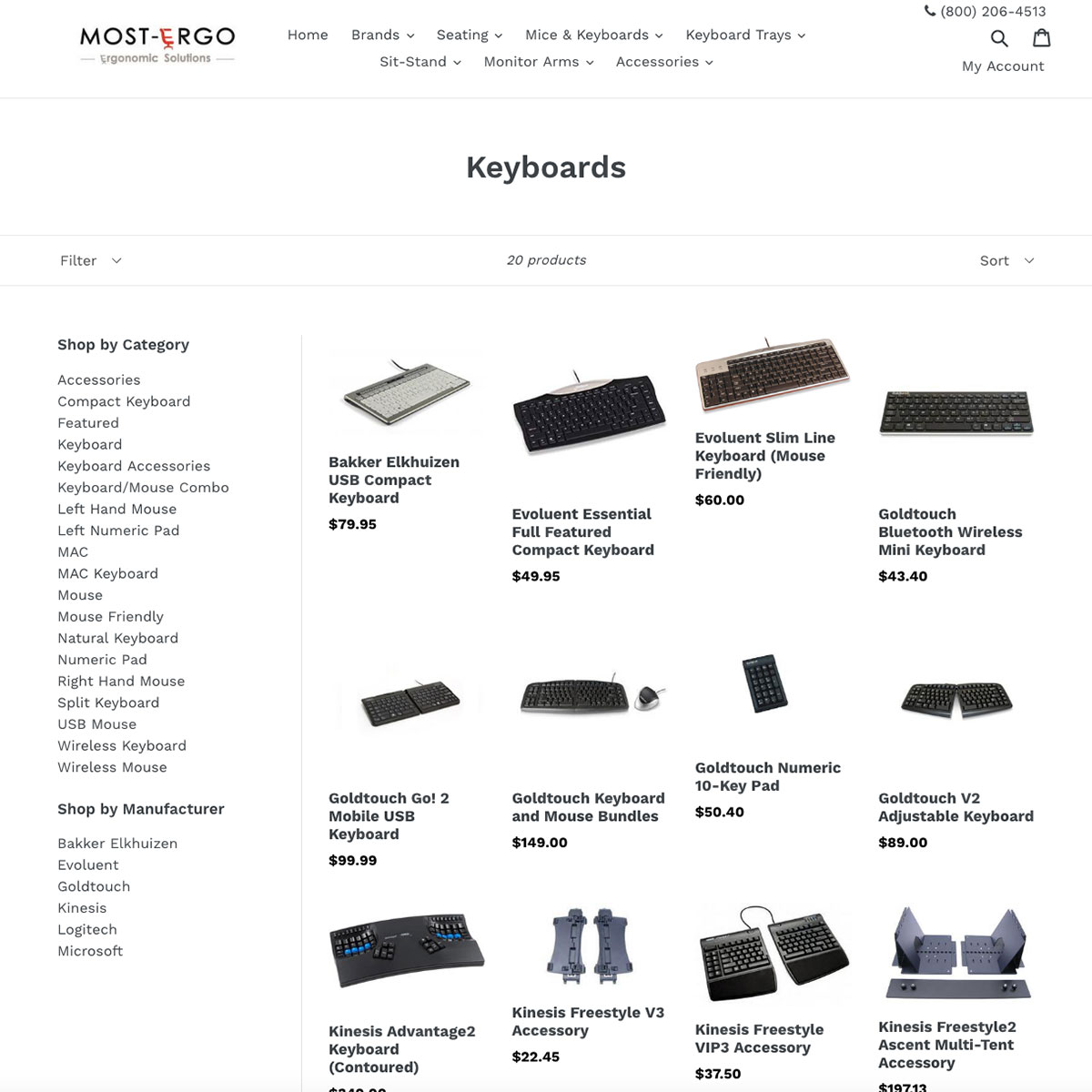 Most Ergo Website Design Screenshot 3