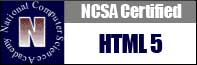 National Computer Science Academy (NCSA) HTML5 Certification