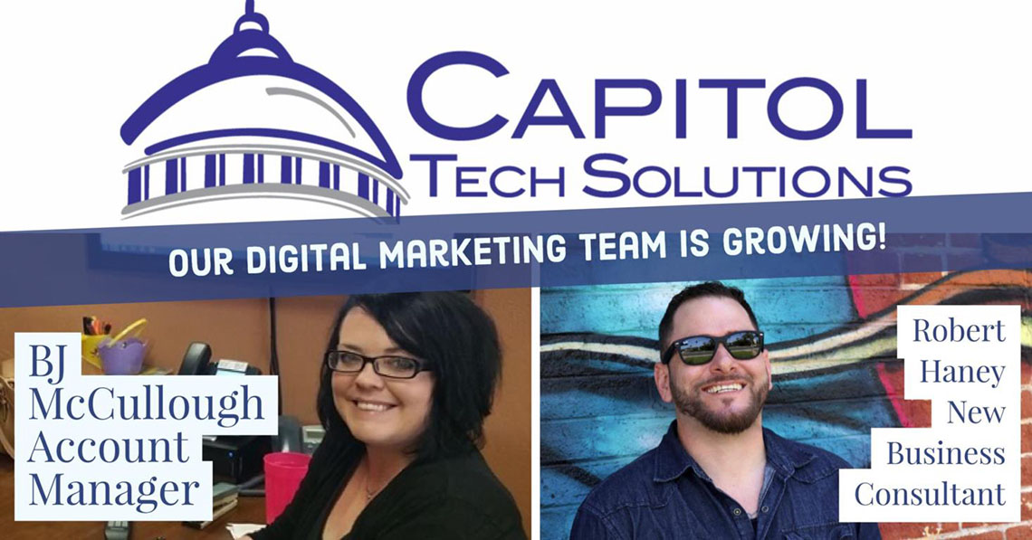 New Hires for the Capitol Tech Solutions User Experience Team in Sacramento California.