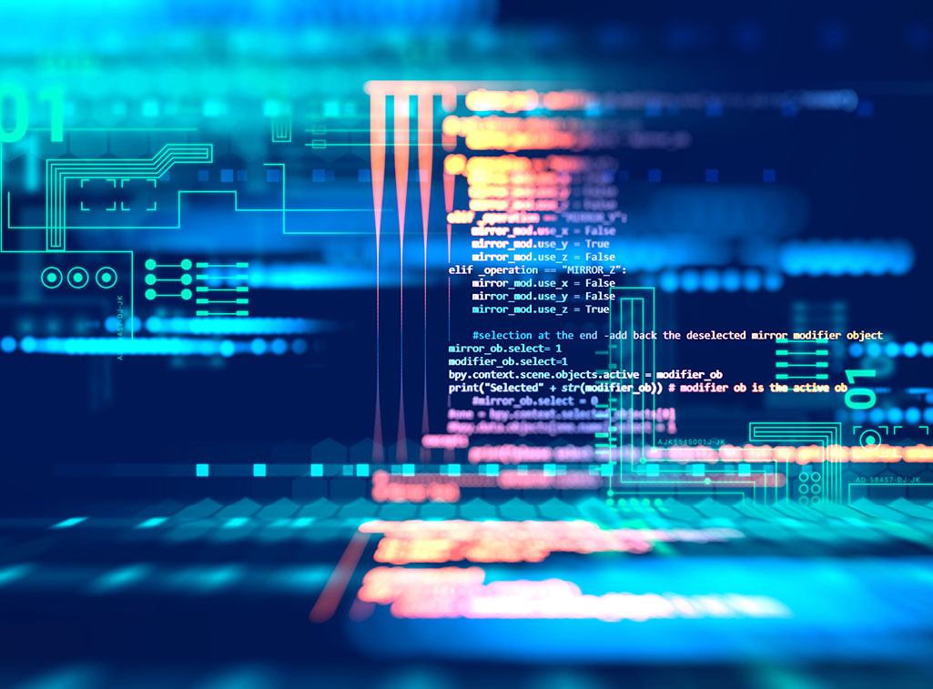 Digital system displaying Programming code utilized to update legacy software