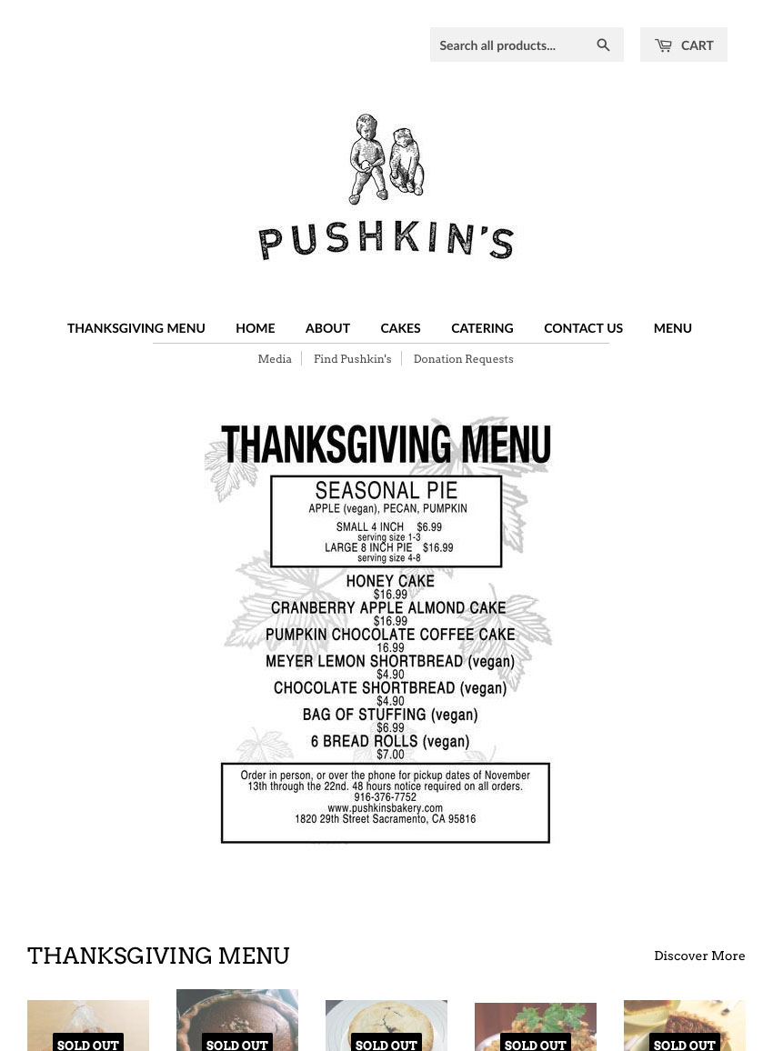 Pushkin's Bakery on iPad