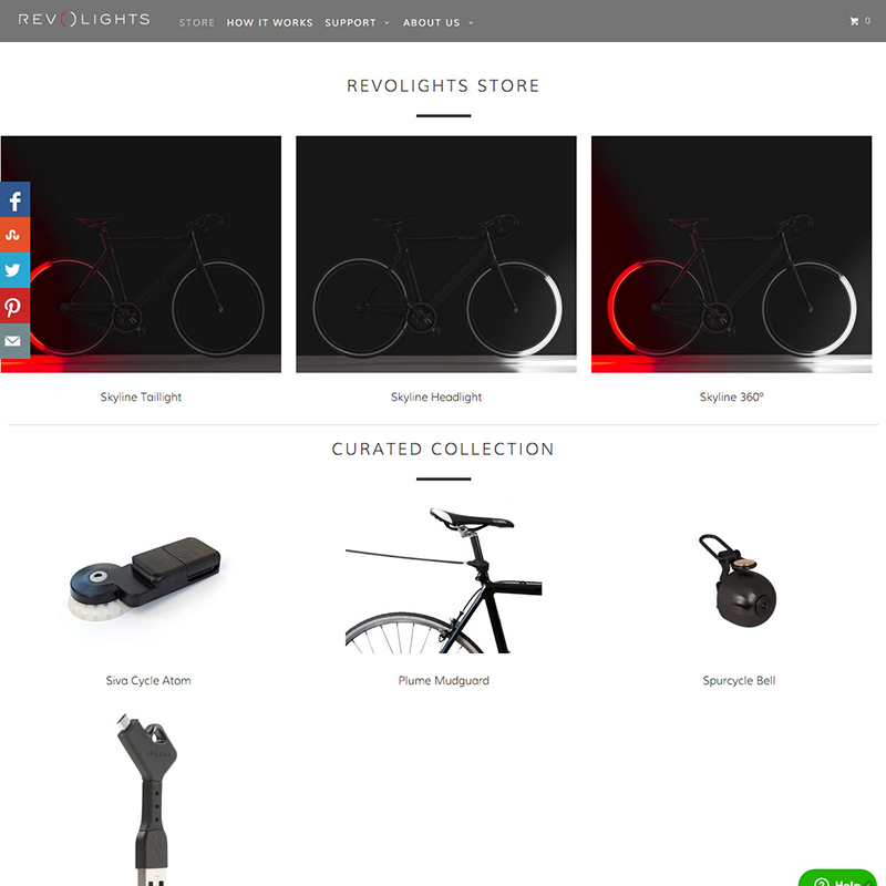 Revo Lights Website Design Screenshot 3