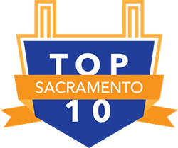 Sacramento top 10 user experience agency award badge