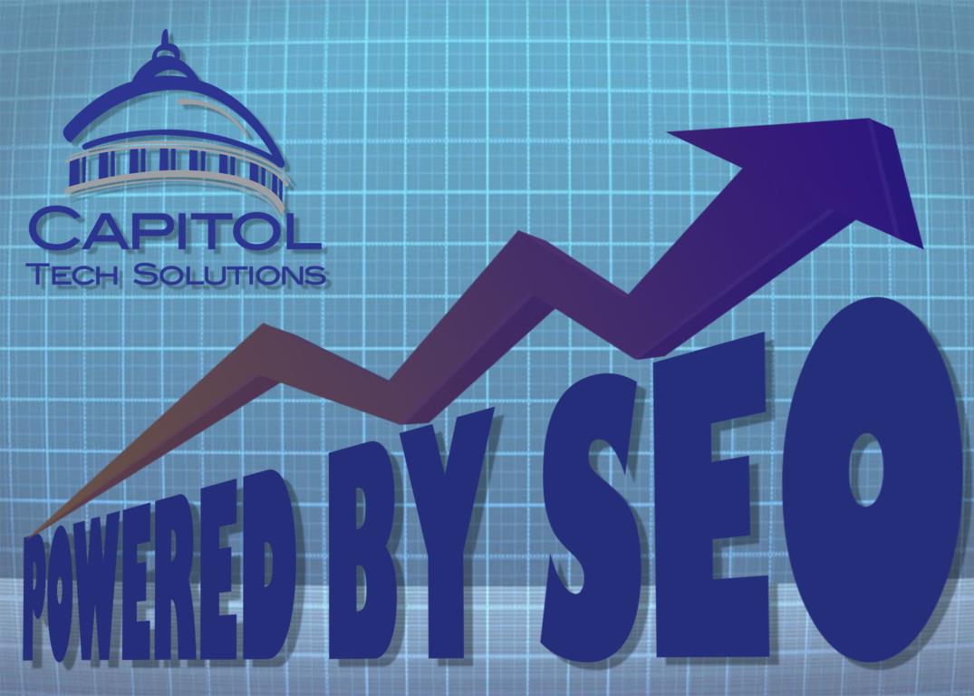 A title graphic for Capitol Tech Solutions’ SEO Strategy review of PowerSchool’s Case Study