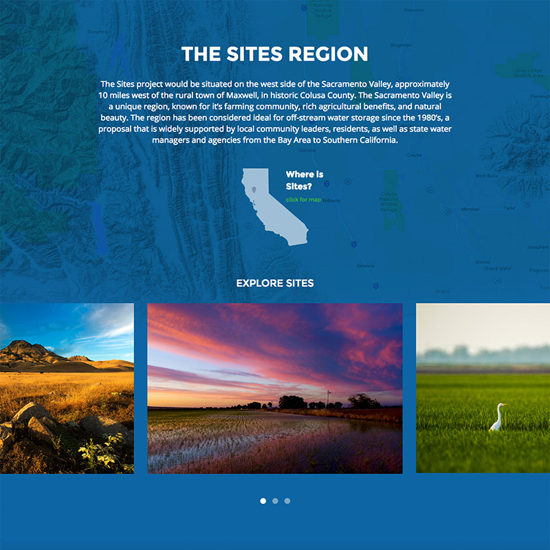 Sites Project Website Design Screenshot 2