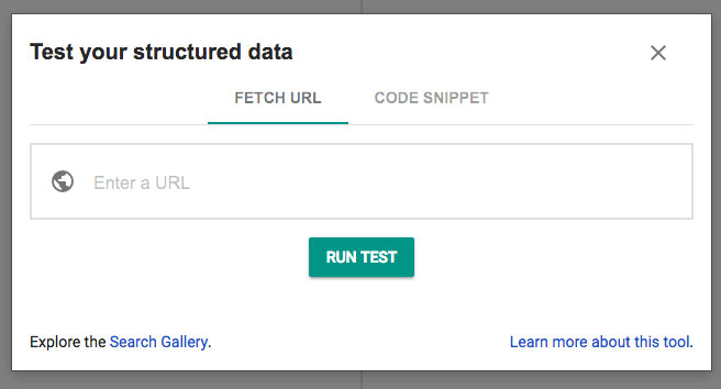 Structured Data Testing Tool